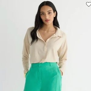 J. Crew Beige Button Down Shirt
